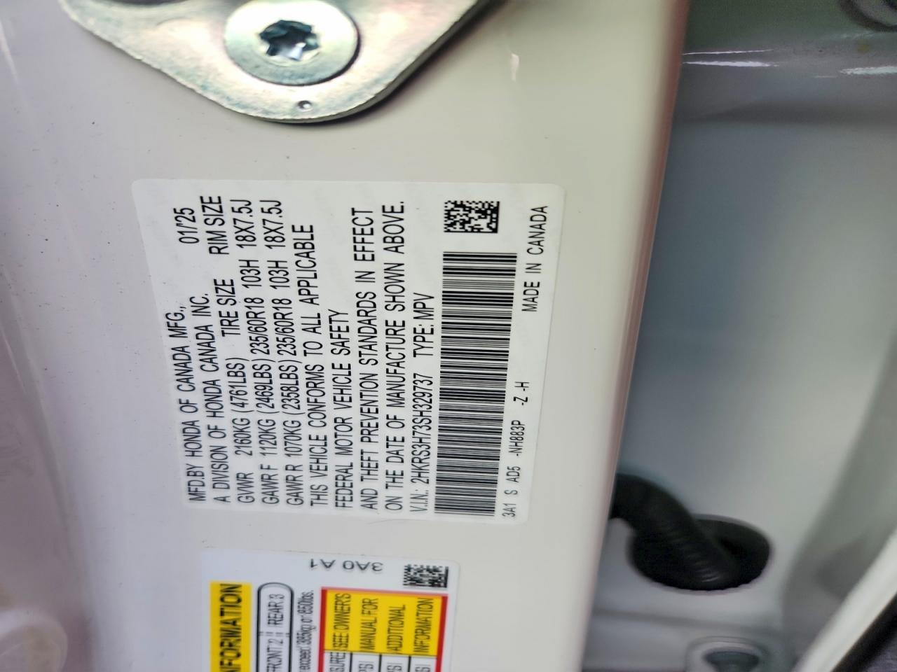 2025 HONDA CR-V EXL photo 14