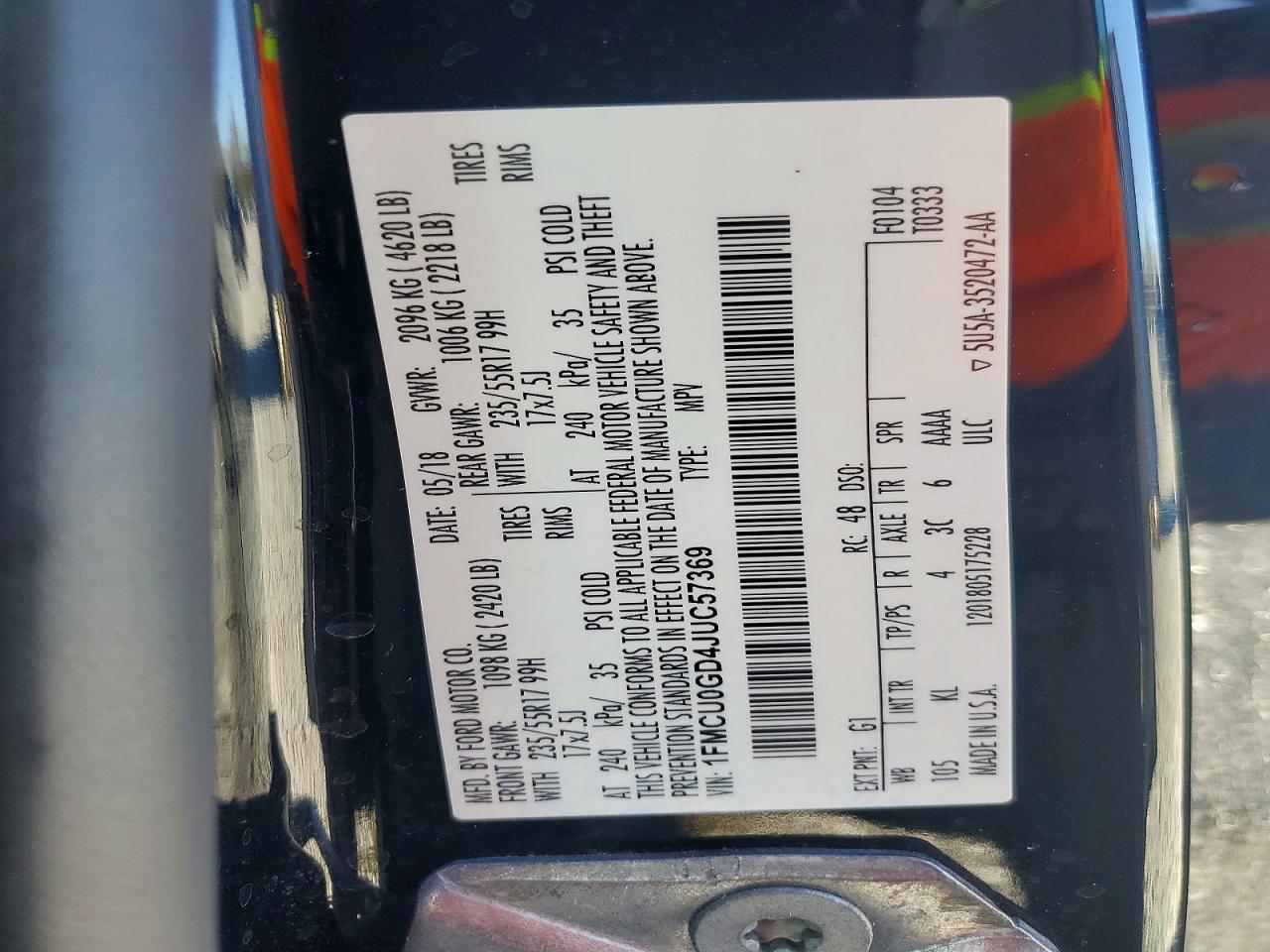 2018 FORD ESCAPE SE photo 27