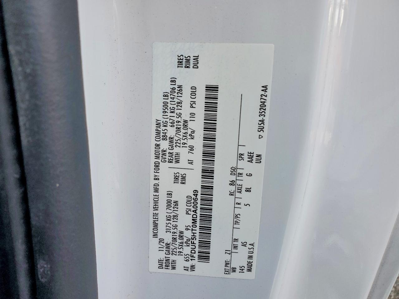 2021 FORD F550 SUPER DUTY photo 34