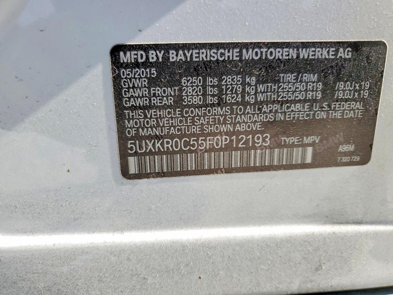 2015 BMW X5 XDRIVE35I photo 13