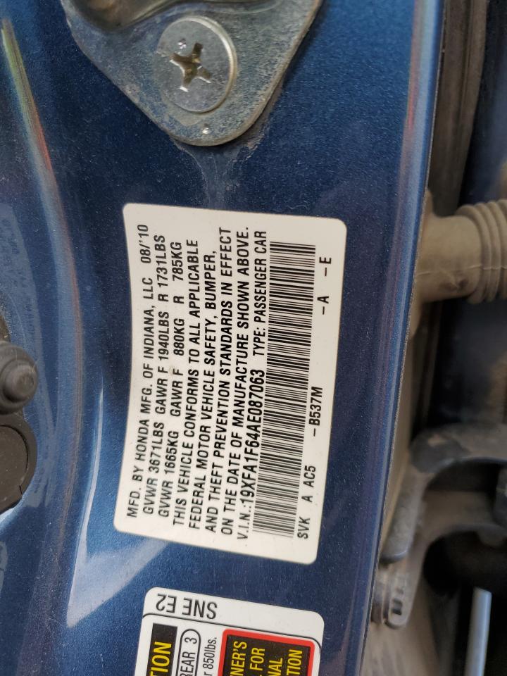 2010 HONDA CIVIC LX-S photo 25