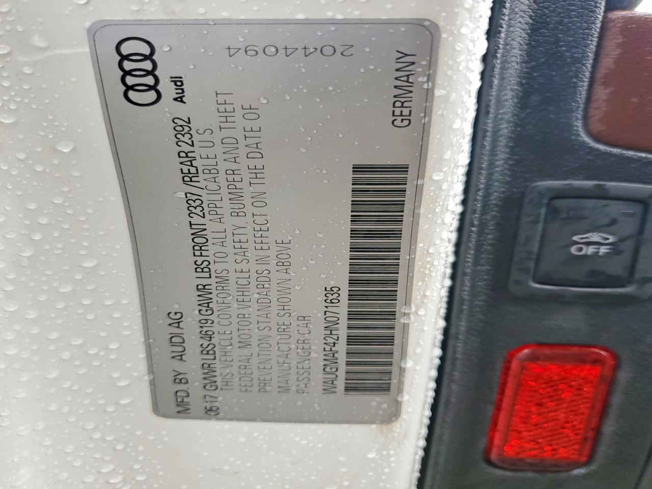 2017 AUDI A4 ULTRA PREMIUM photo 13