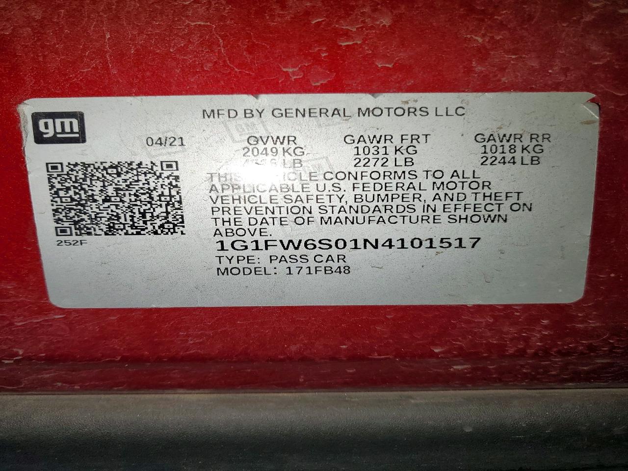 2022 CHEVROLET BOLT EV 1LT photo 13