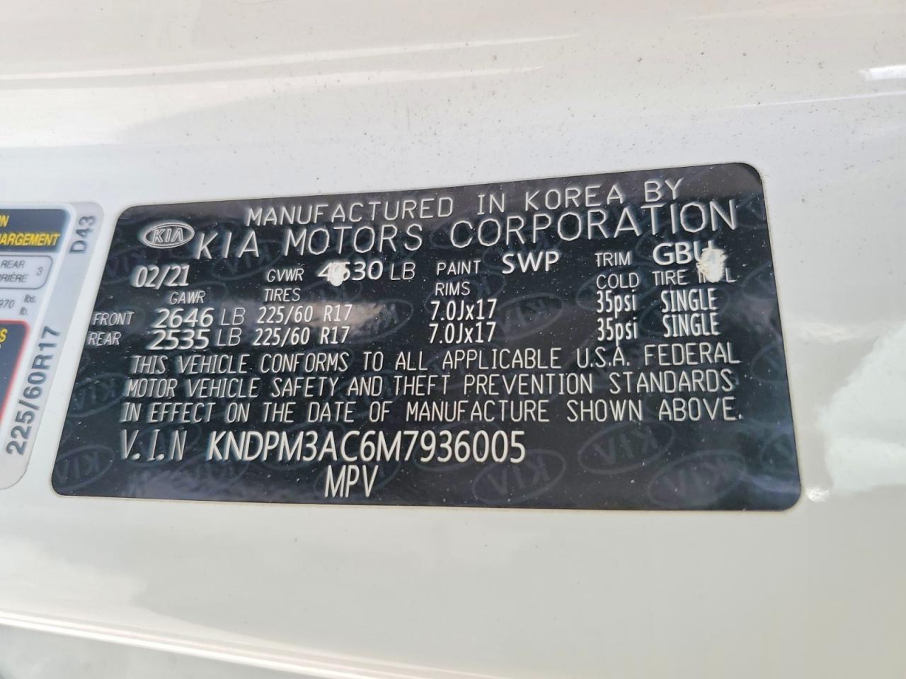 2021 KIA SPORTAGE LX photo 14