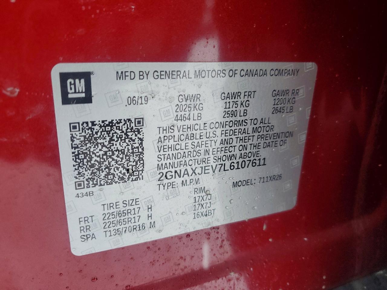 2020 CHEVROLET EQUINOX LT photo 13