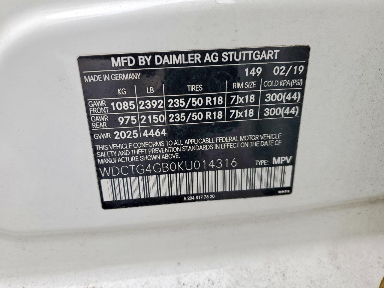 2019 MERCEDES-BENZ GLA 250 4MATIC photo 37