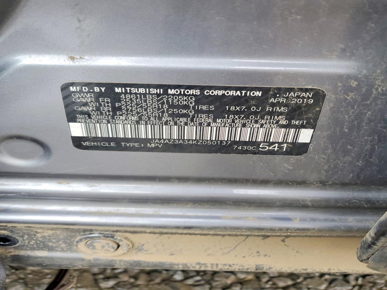 2019 MITSUBISHI OUTLANDER SE photo 23