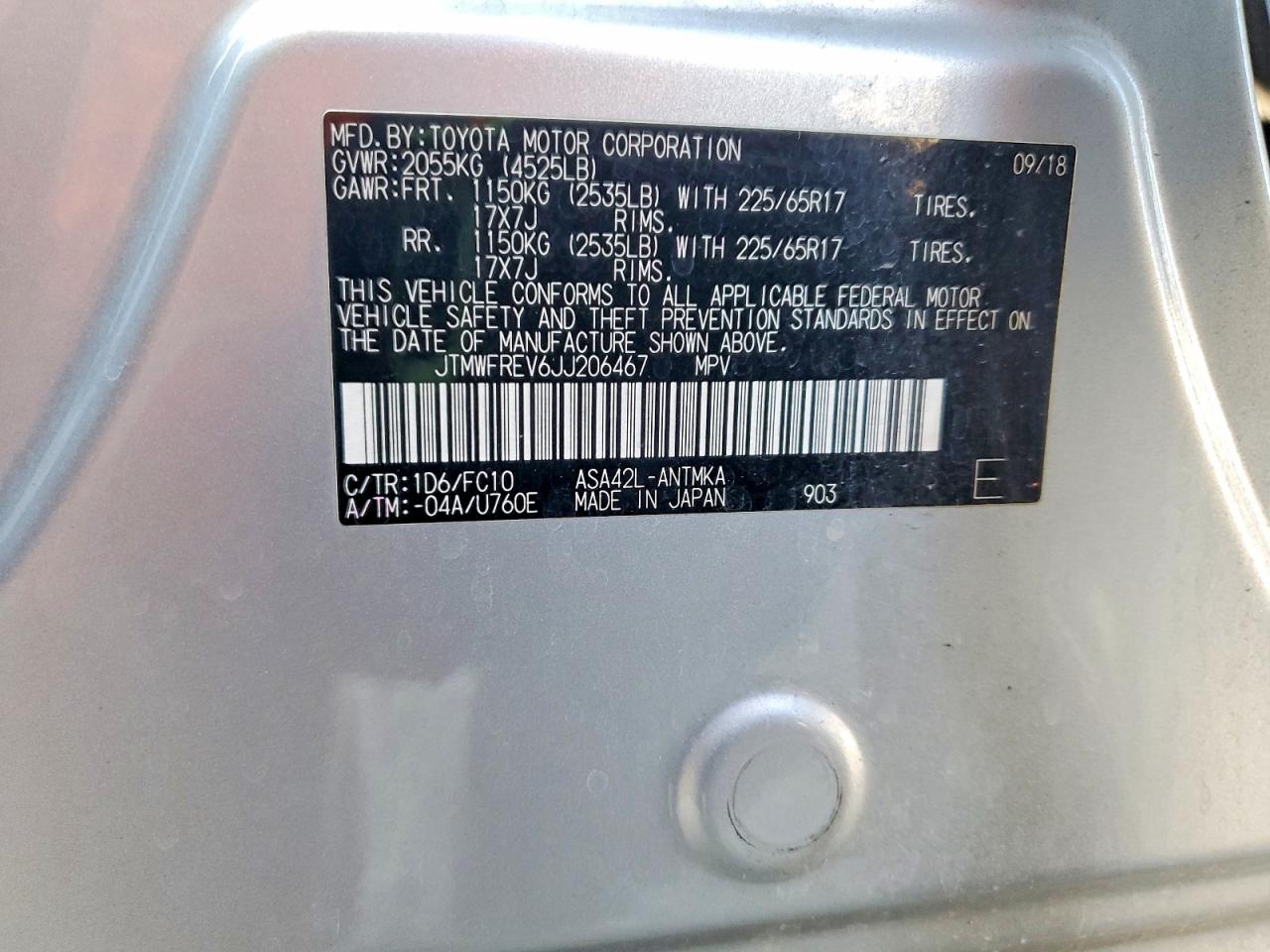 2018 TOYOTA RAV4 XLE photo 23