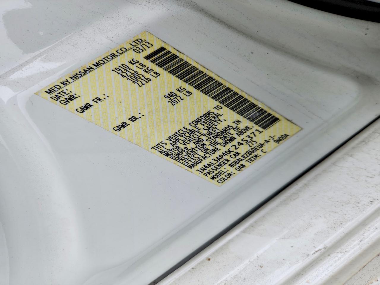 2013 NISSAN ALTIMA 2.5 photo 23