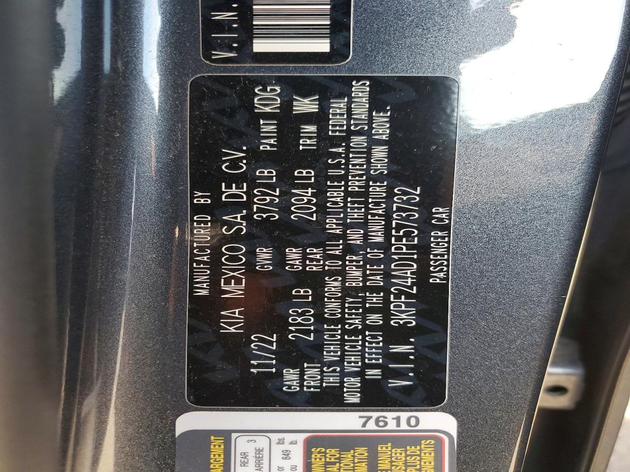 2023 KIA FORTE LX photo 23