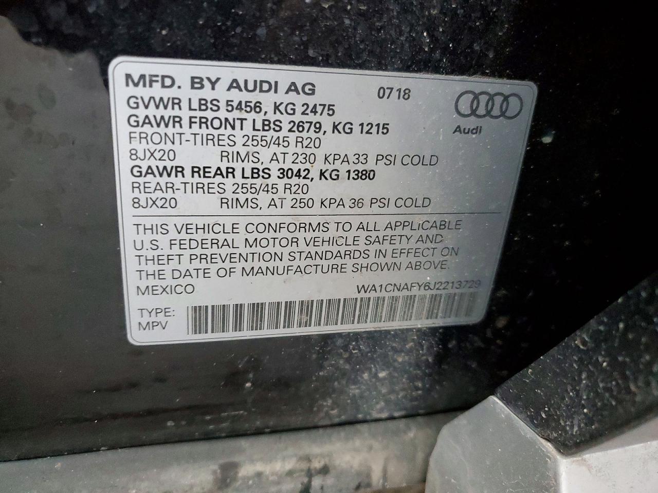 2018 AUDI Q5 PRESTIGE photo 13
