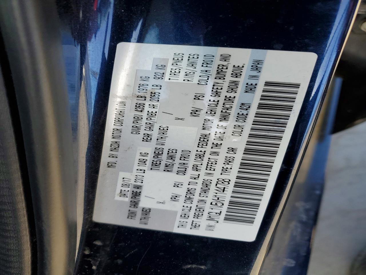 2017 MAZDA 6 TOURING photo 25