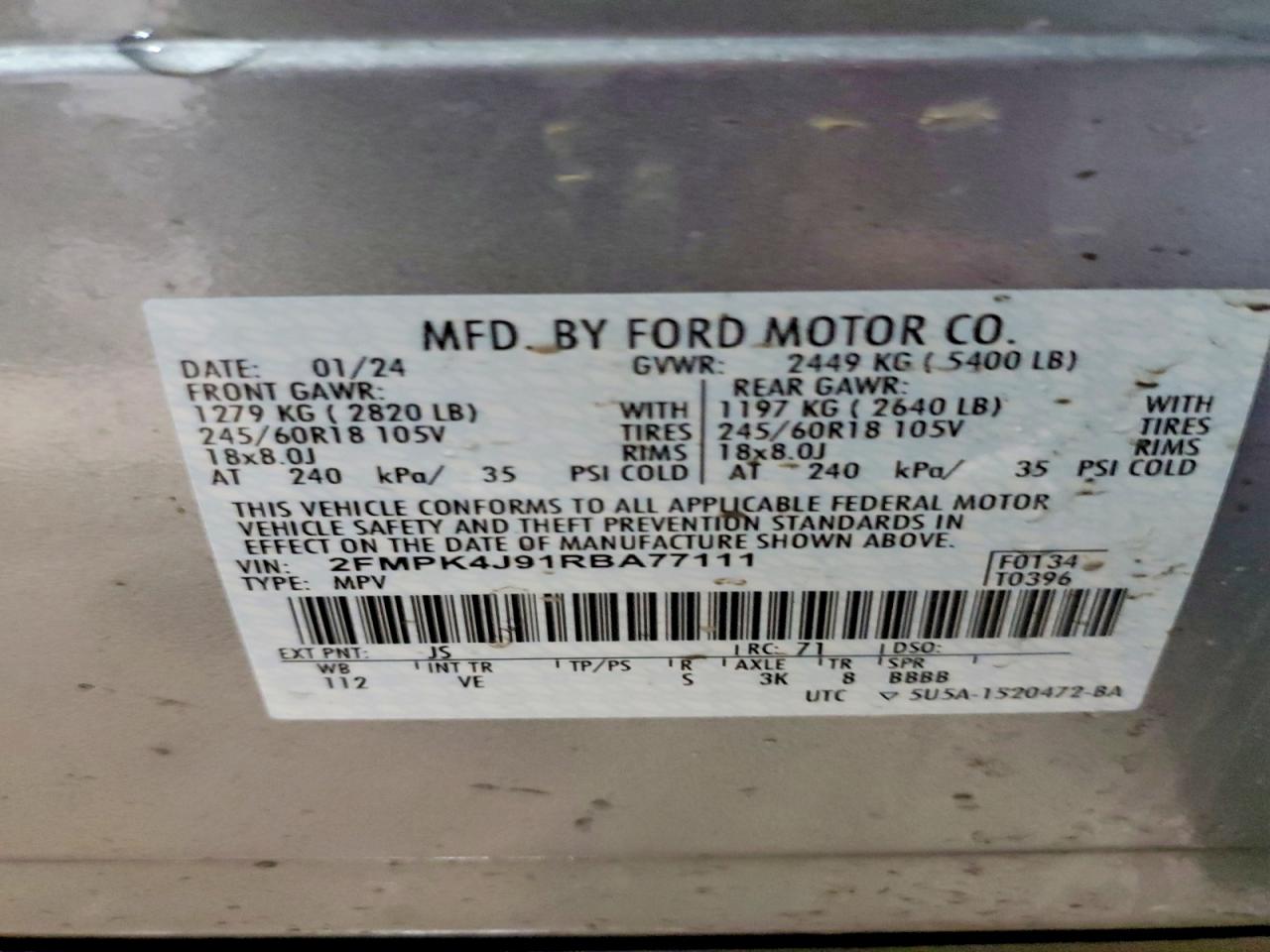 2024 FORD EDGE SEL photo 25