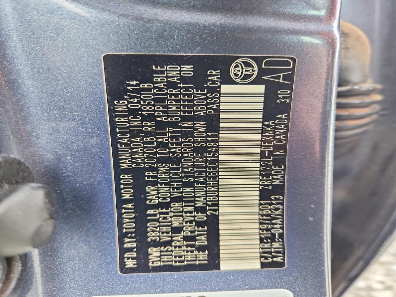 2014 TOYOTA COROLLA LE photo 25