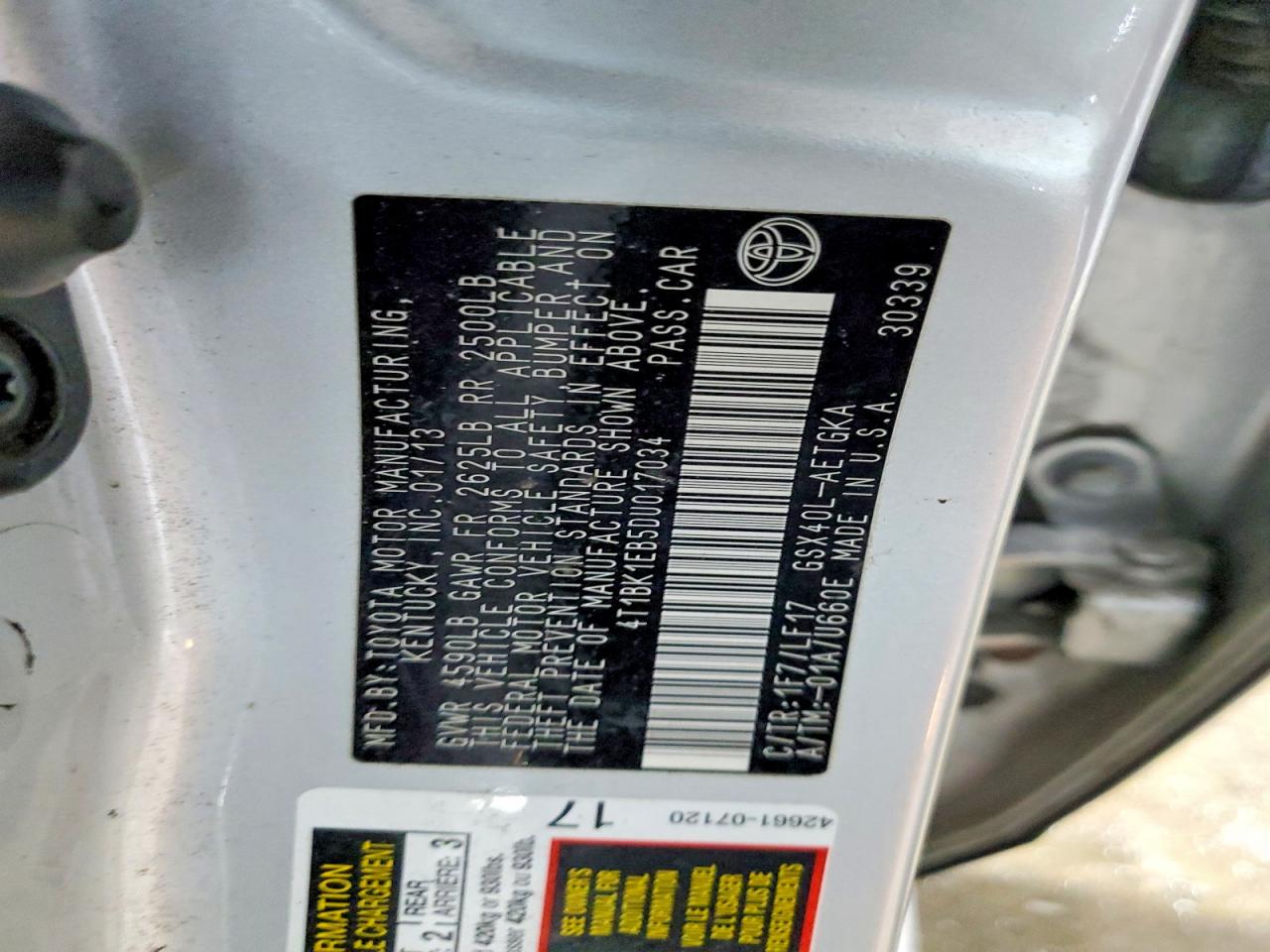 2013 TOYOTA AVALON XLE PREMIUM photo 25