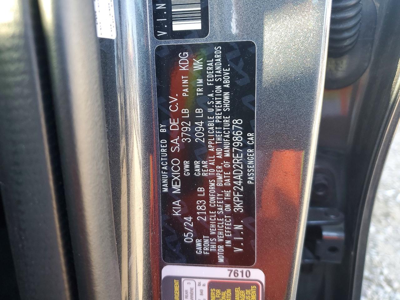 2024 KIA FORTE LXS photo 12