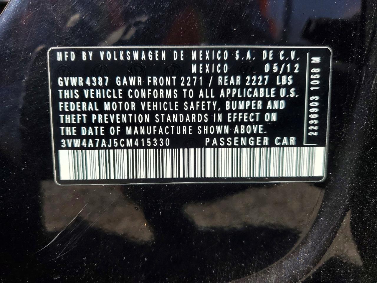 2012 VOLKSWAGEN JETTA GLI photo 13
