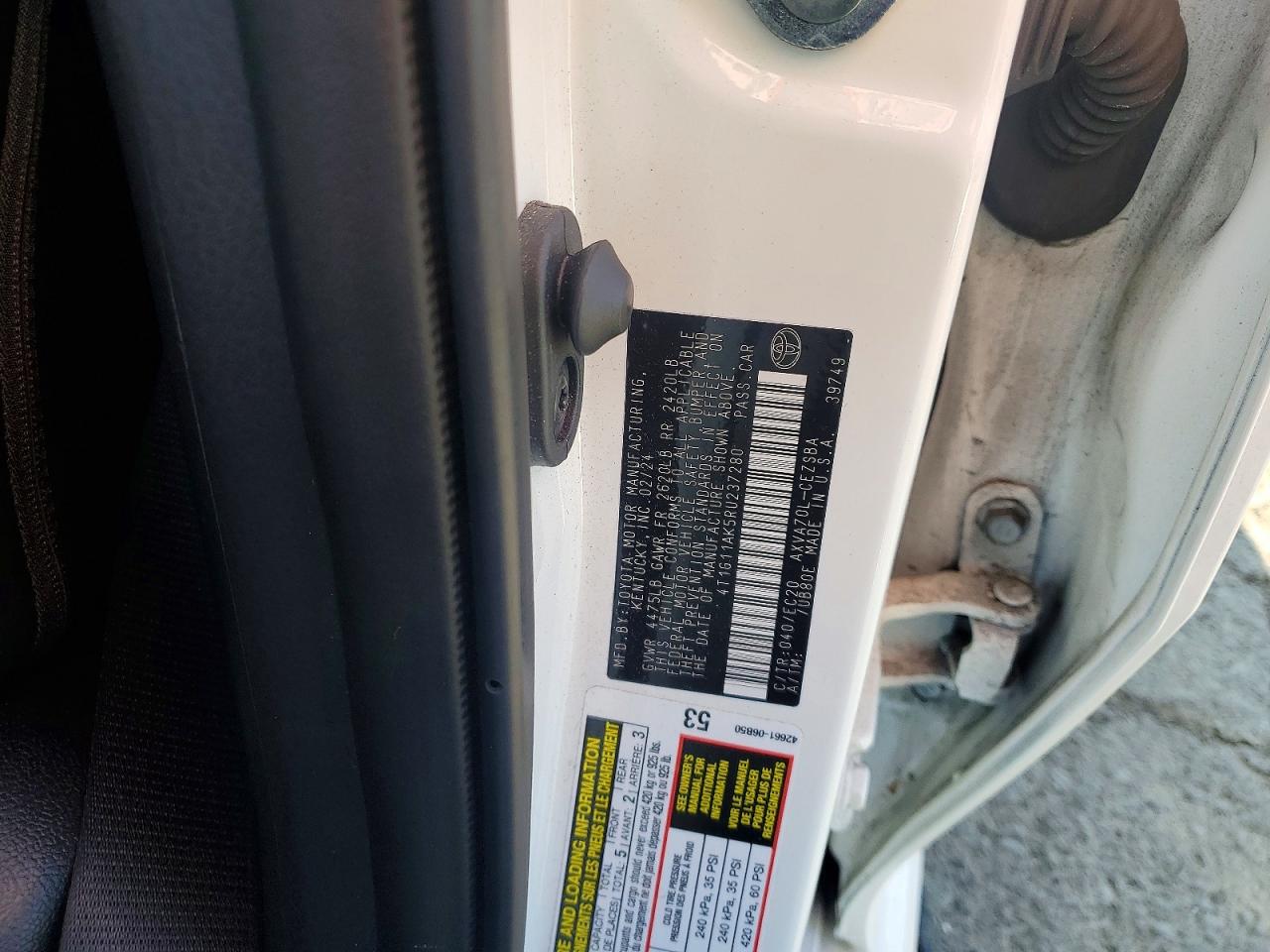 2024 TOYOTA CAMRY SE NIGHT SHADE photo 12