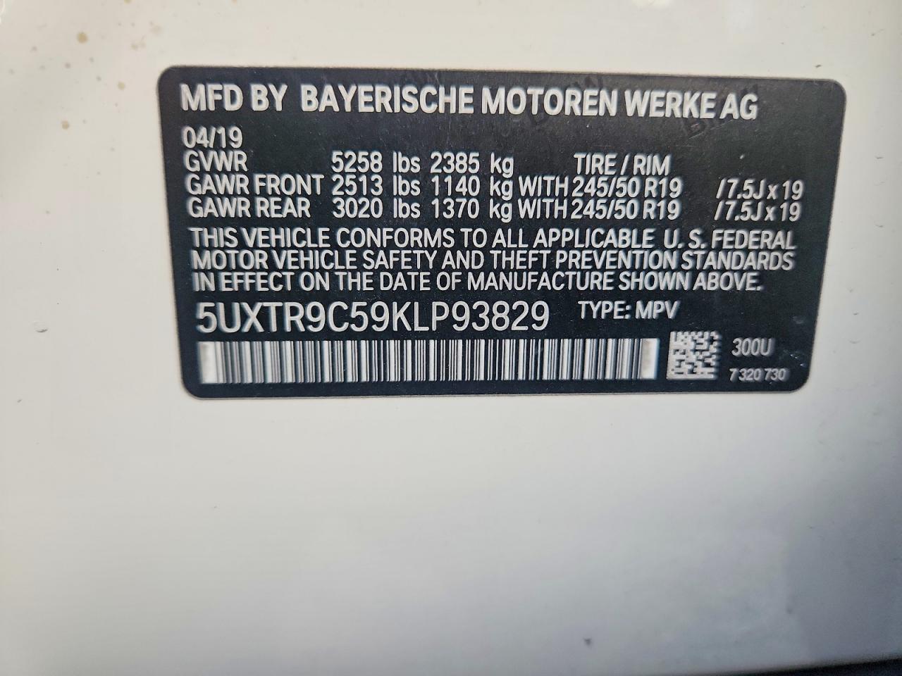 2019 BMW X3 XDRIVE30I photo 27