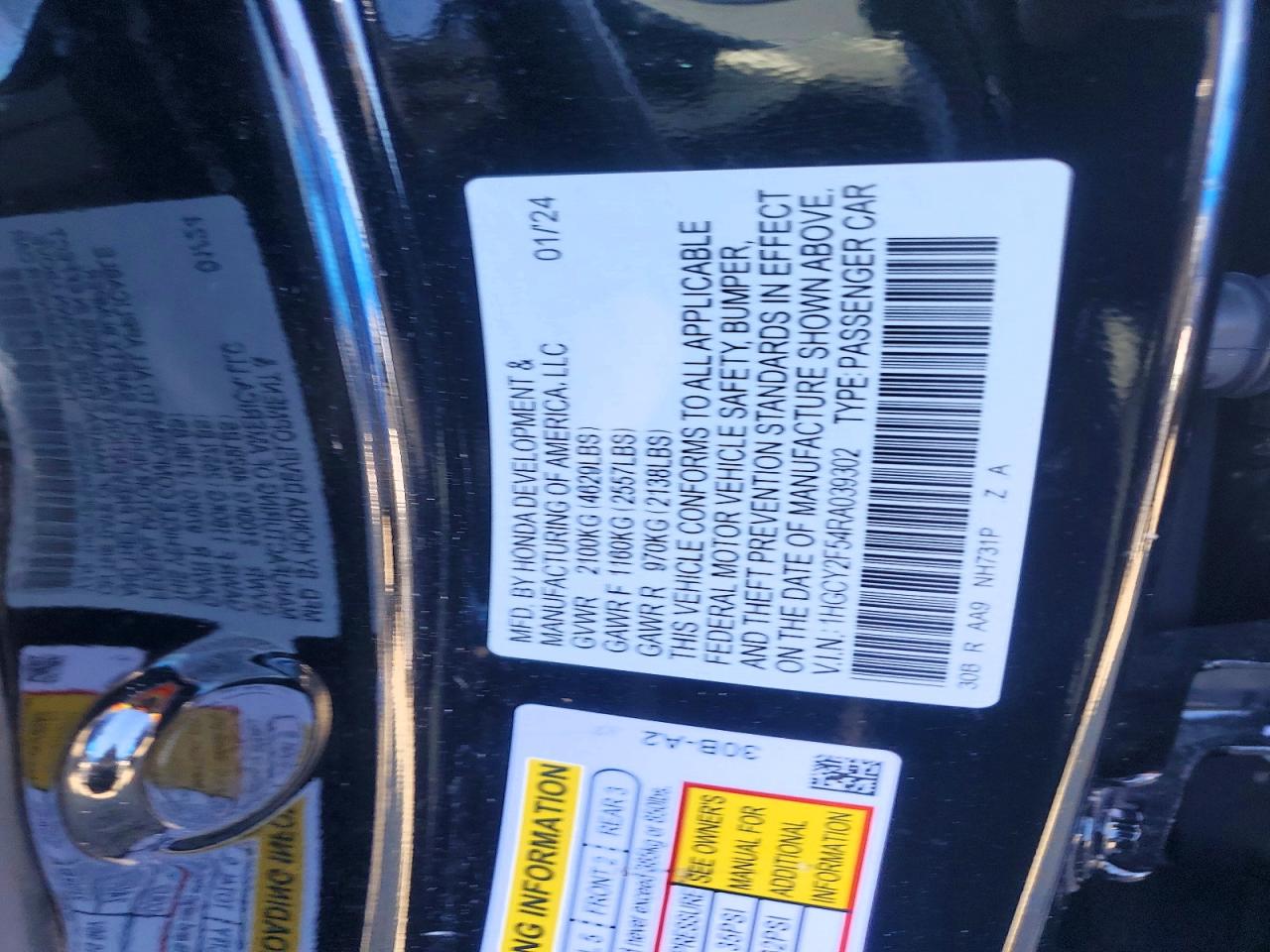 2024 HONDA ACCORD HYBRID SPORT photo 23