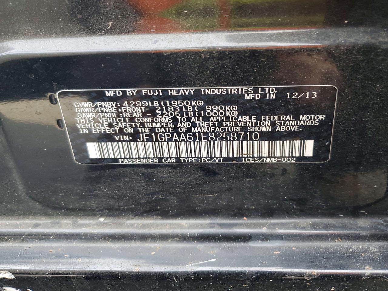 2014 SUBARU IMPREZA photo 23
