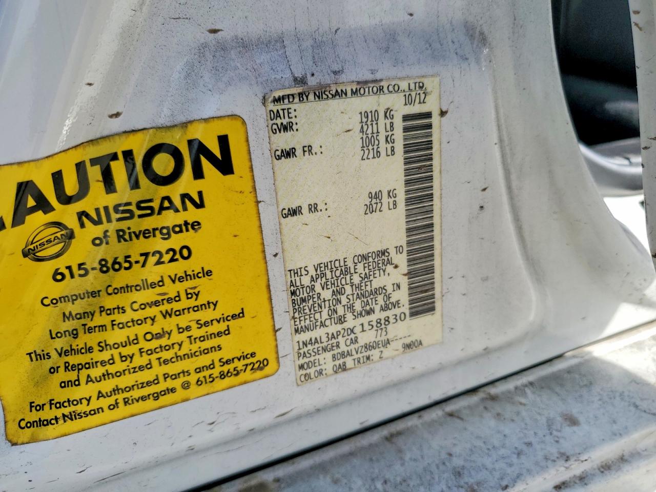 2013 NISSAN ALTIMA 2.5 photo 23