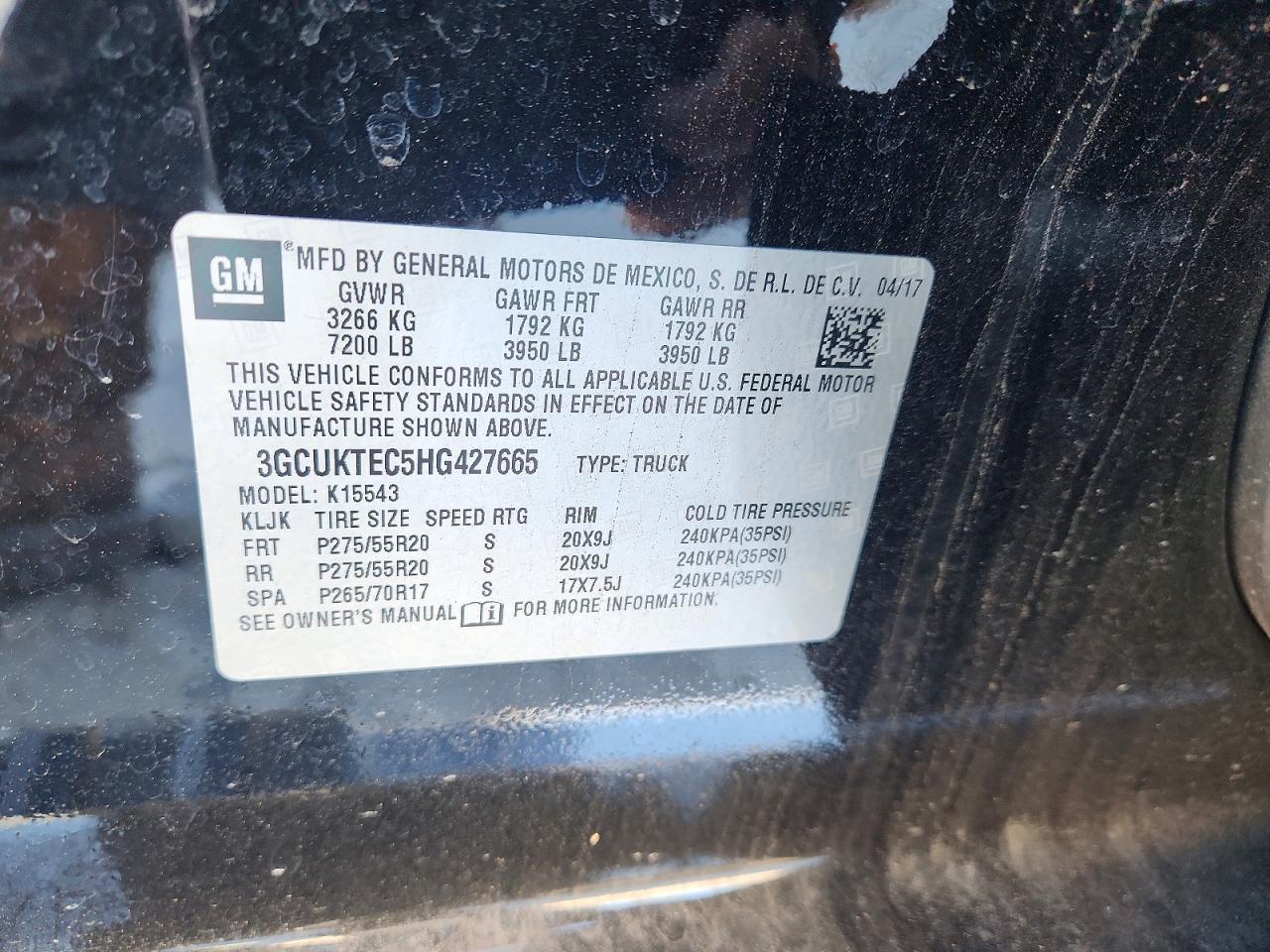 2017 CHEVROLET SILVERADO K1500 HIGH COUNTRY photo 13