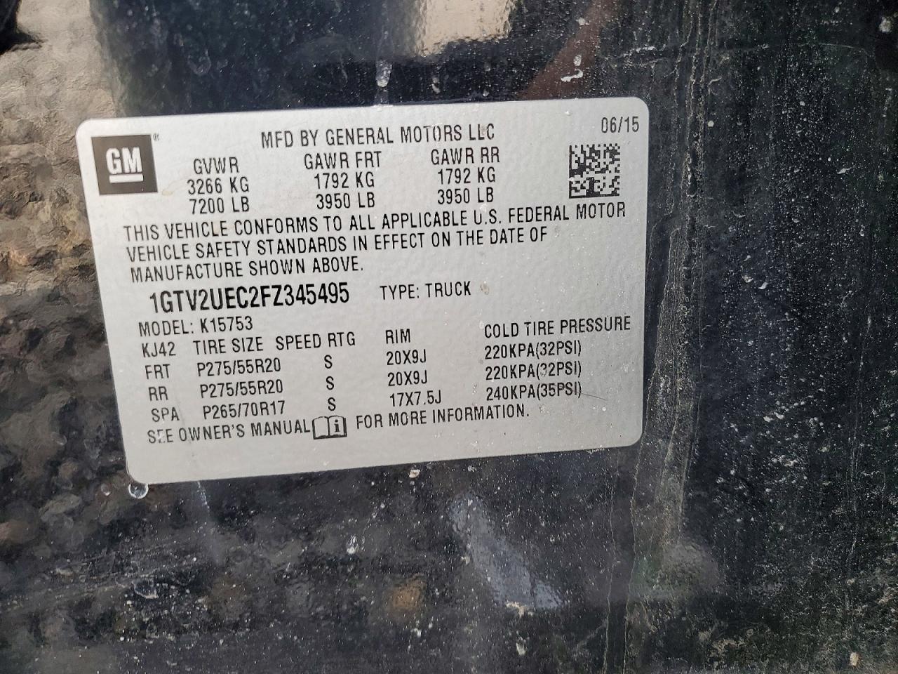 2015 GMC SIERRA K1500 SLE photo 12