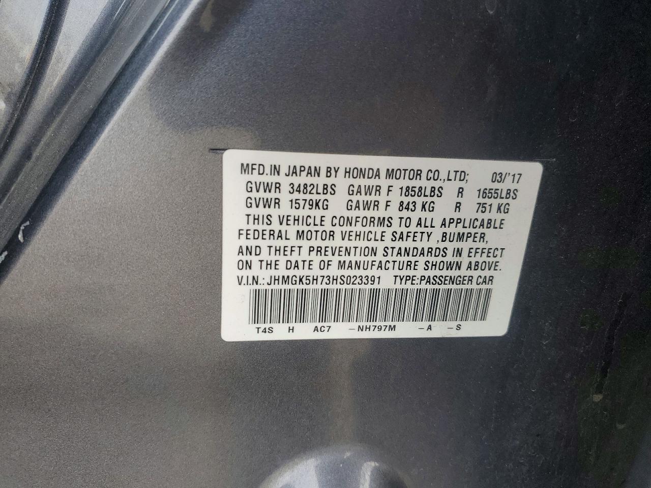 2017 HONDA FIT EX photo 25