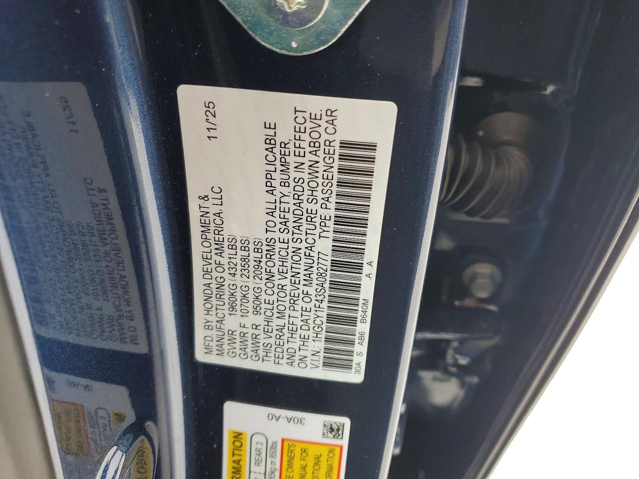 2025 HONDA ACCORD SE photo 34