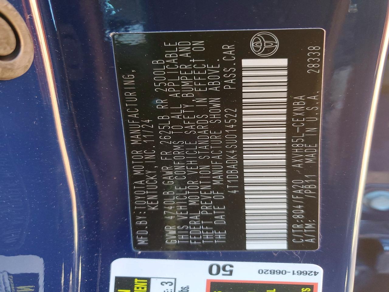 2025 TOYOTA CAMRY XSE photo 12