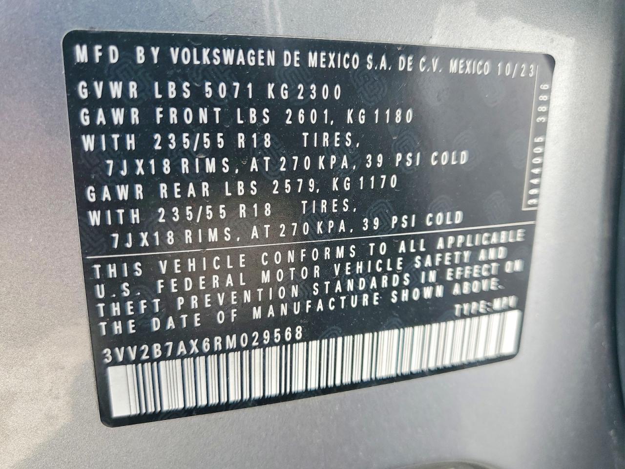 2024 VOLKSWAGEN TIGUAN SE photo 14