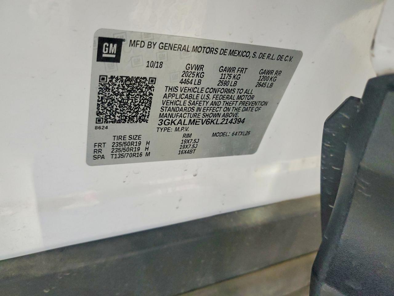 2019 GMC TERRAIN SLE photo 14