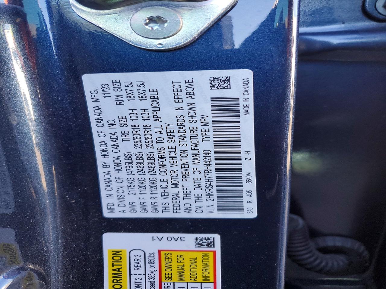 2024 HONDA CR-V EXL photo 23