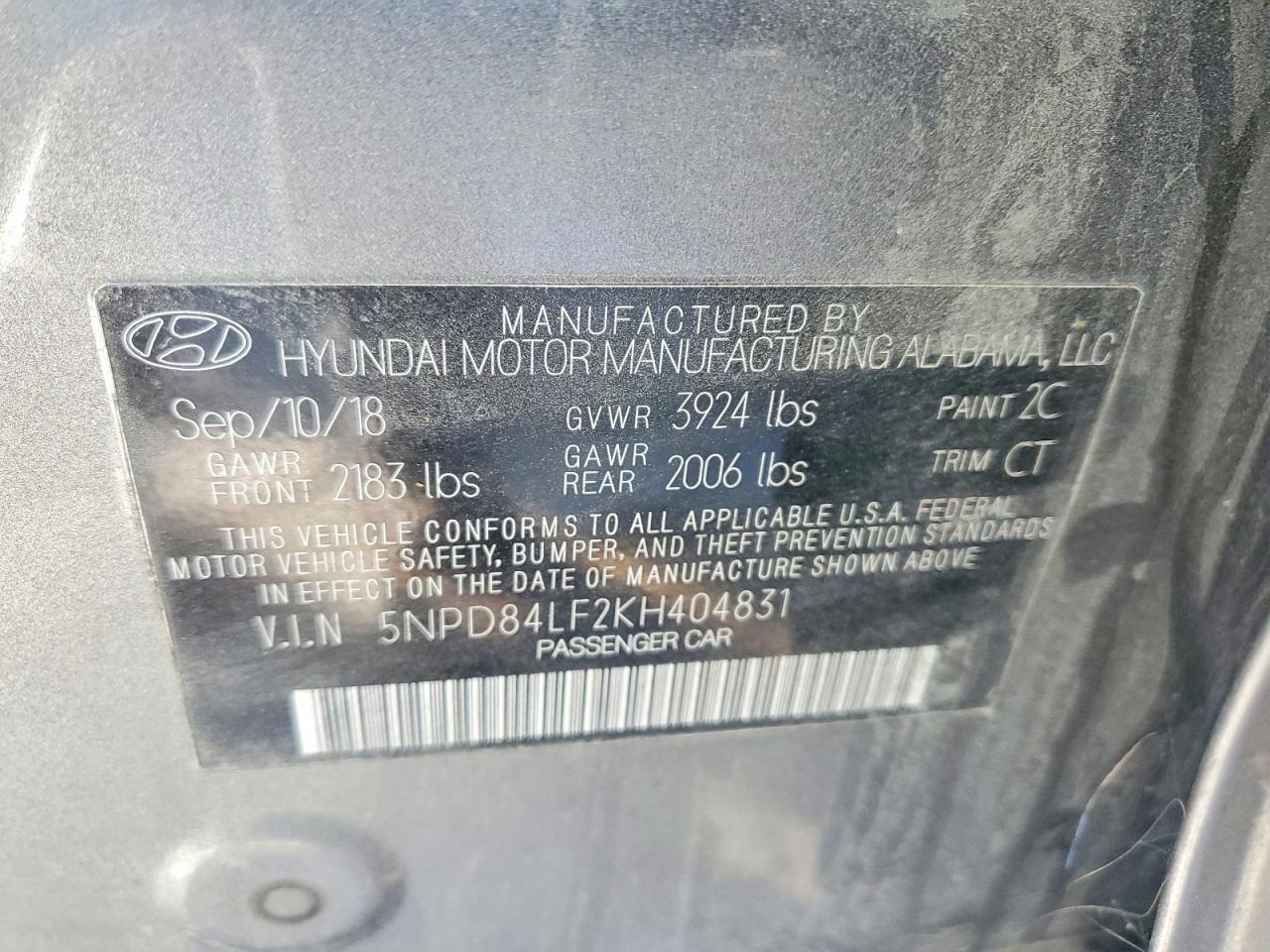 2019 HYUNDAI ELANTRA SEL photo 12