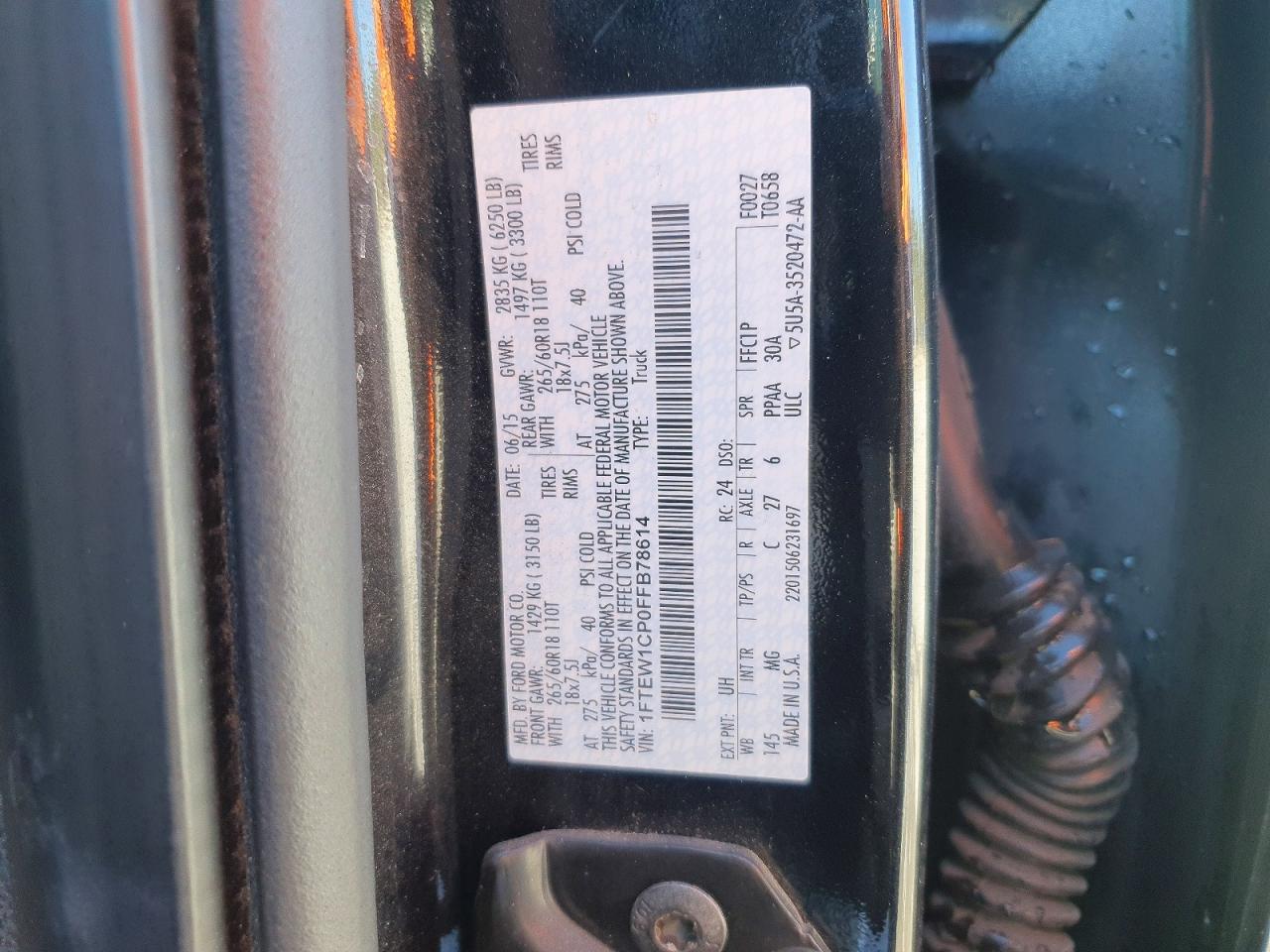 2015 FORD F150 SUPERCREW photo 34
