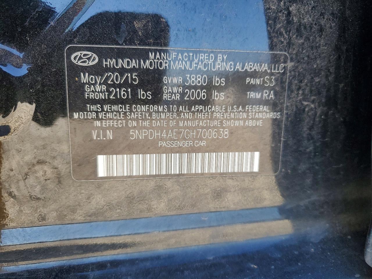 2016 HYUNDAI ELANTRA SE photo 23