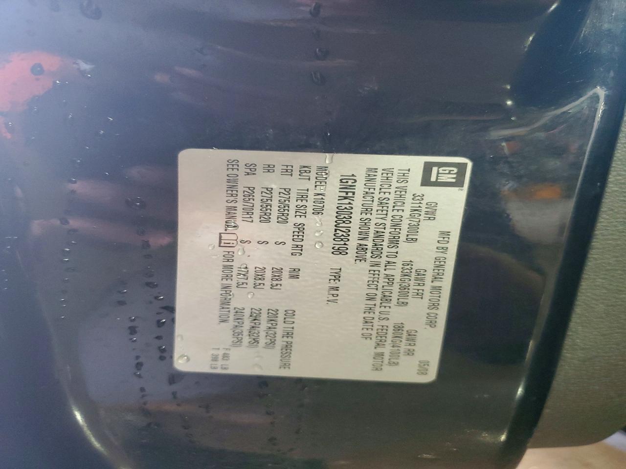 2008 CHEVROLET TAHOE K1500 photo 40