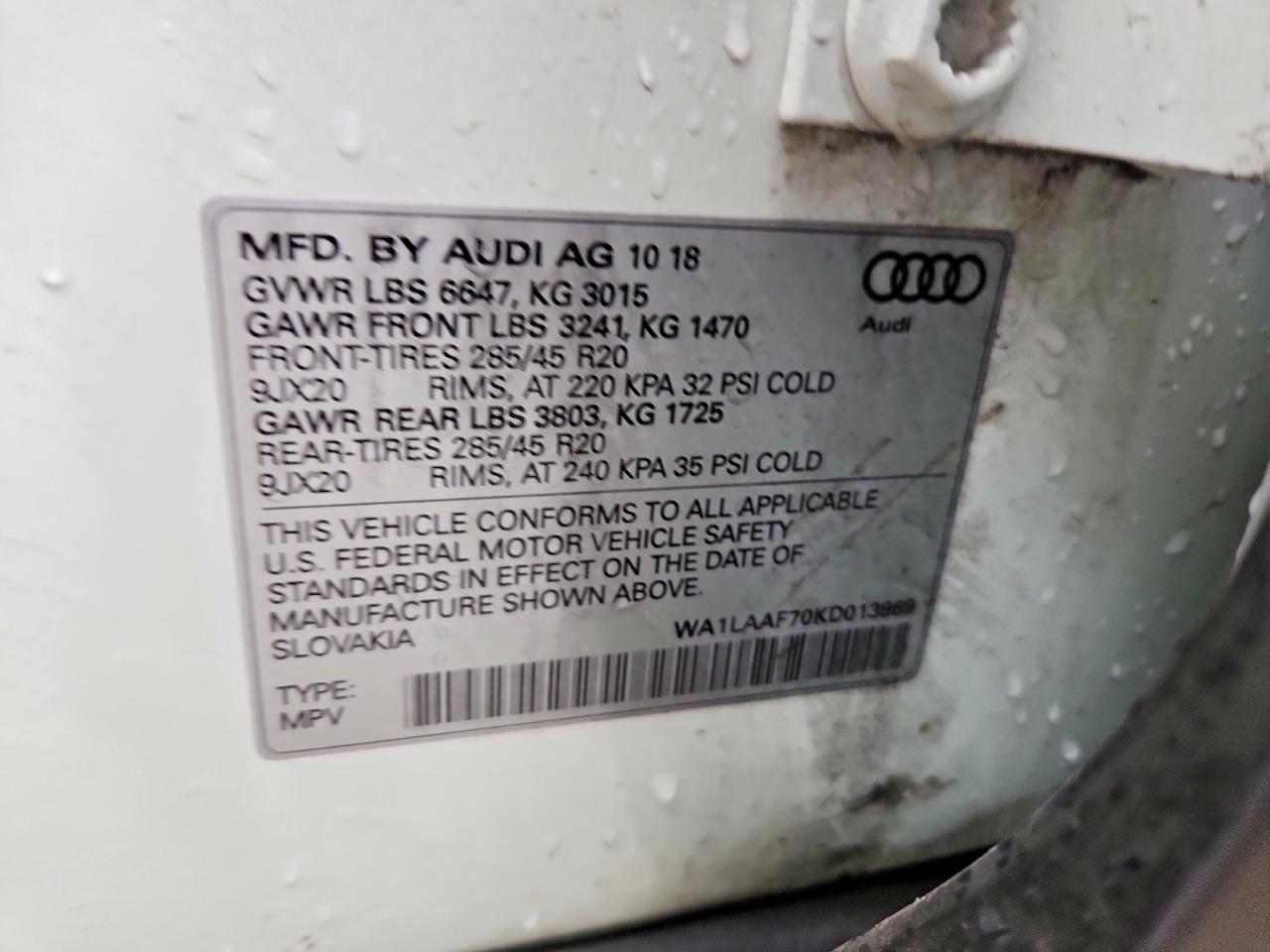 2019 AUDI Q7 PREMIUM PLUS photo 14