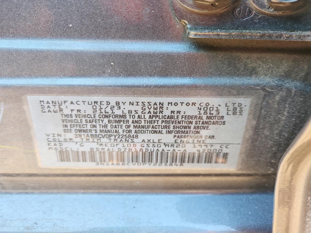 2023 NISSAN SENTRA SV photo 23