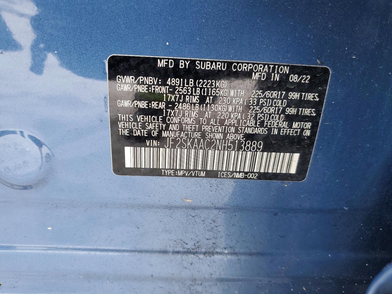 2022 SUBARU FORESTER photo 13
