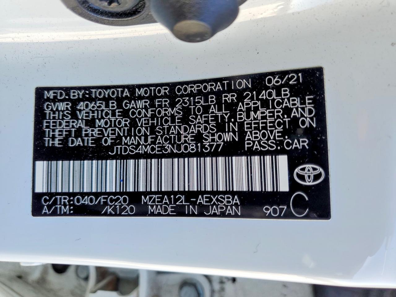 2022 TOYOTA COROLLA SE photo 23