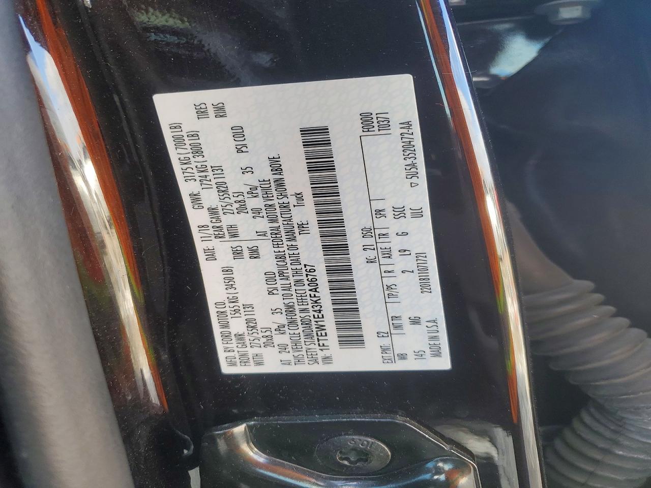 2019 FORD F150 SUPERCREW photo 12