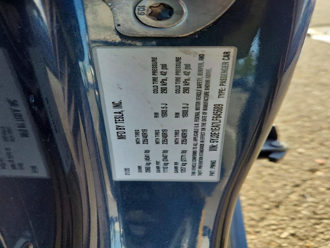 2020 TESLA MODEL 3 photo 25