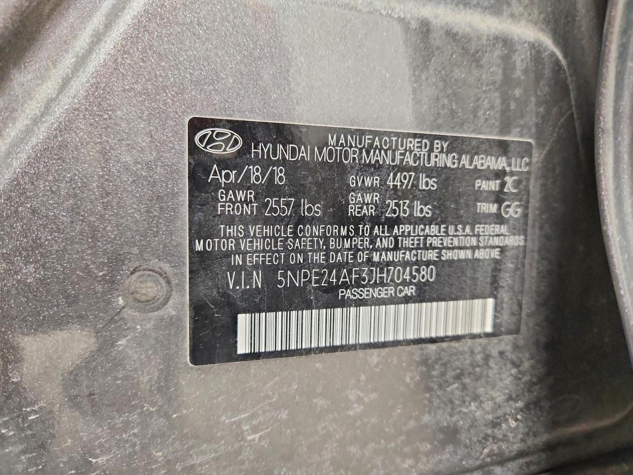 2018 HYUNDAI SONATA SE photo 12