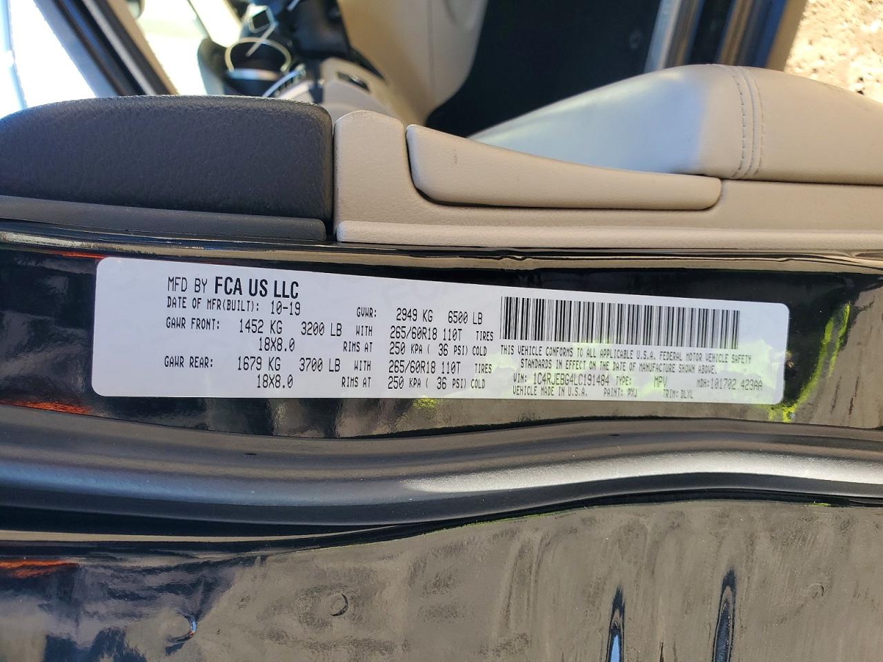 2020 JEEP GRAND CHEROKEE LIMITED photo 23