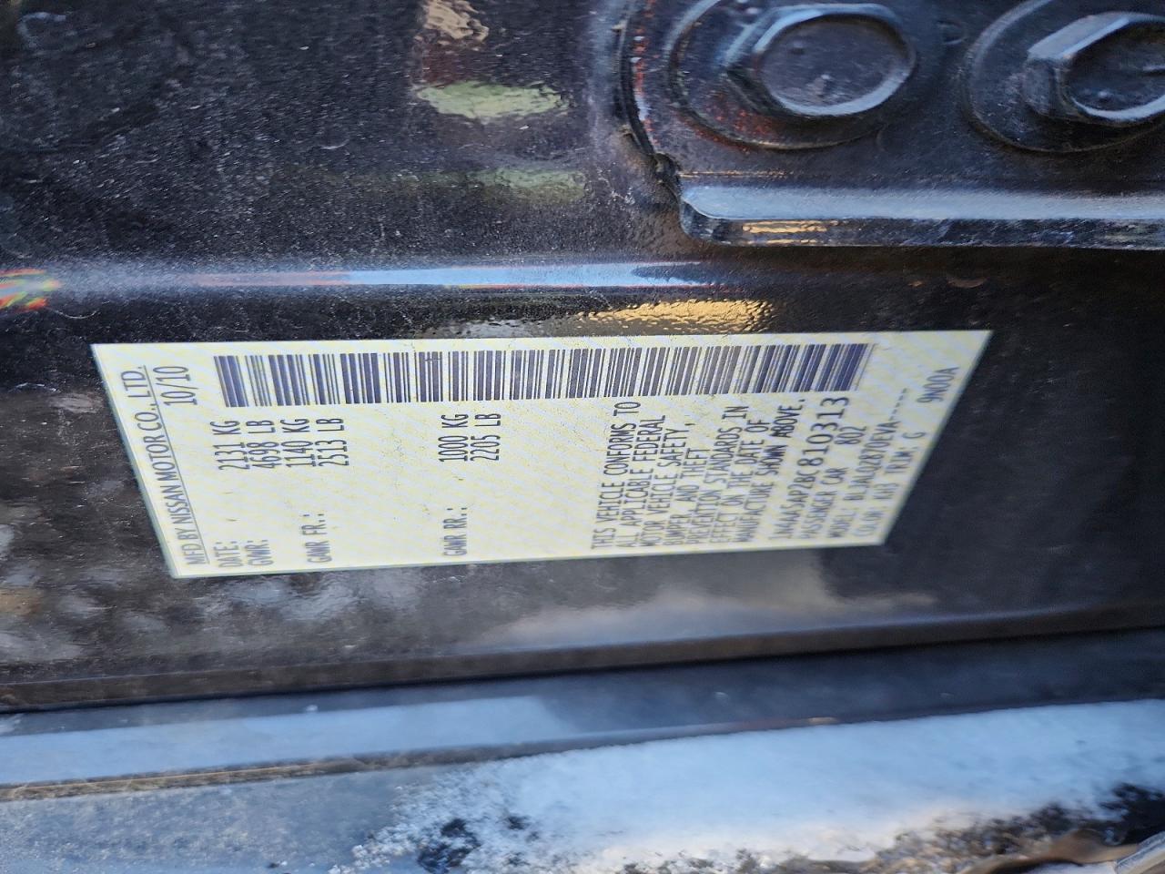 2011 NISSAN MAXIMA S photo 12