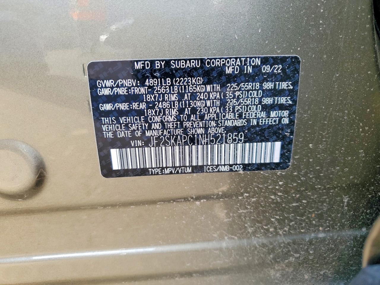 2022 SUBARU FORESTER LIMITED photo 27