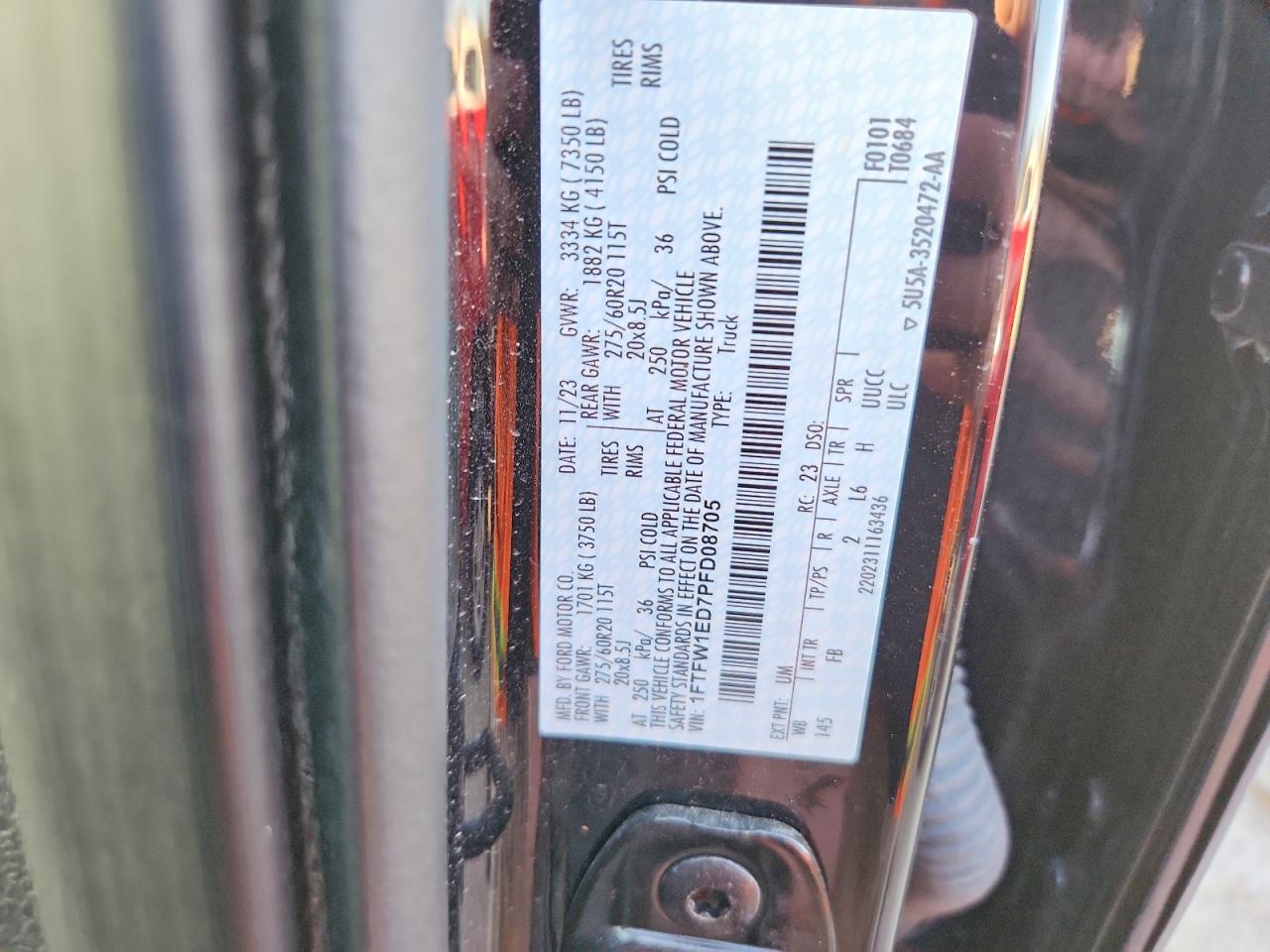 2023 FORD F150 SUPERCREW photo 12