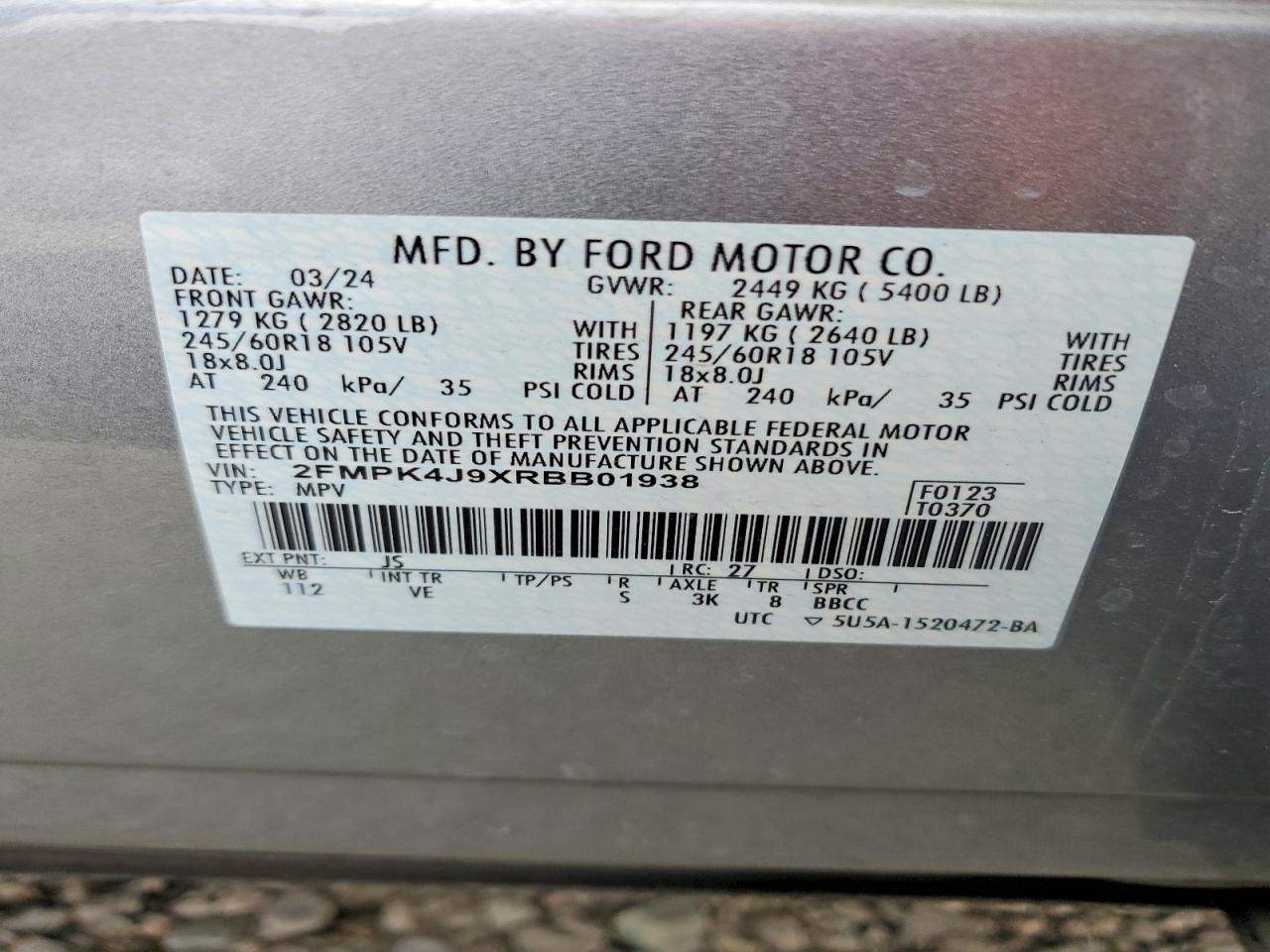 2024 FORD EDGE SEL photo 25
